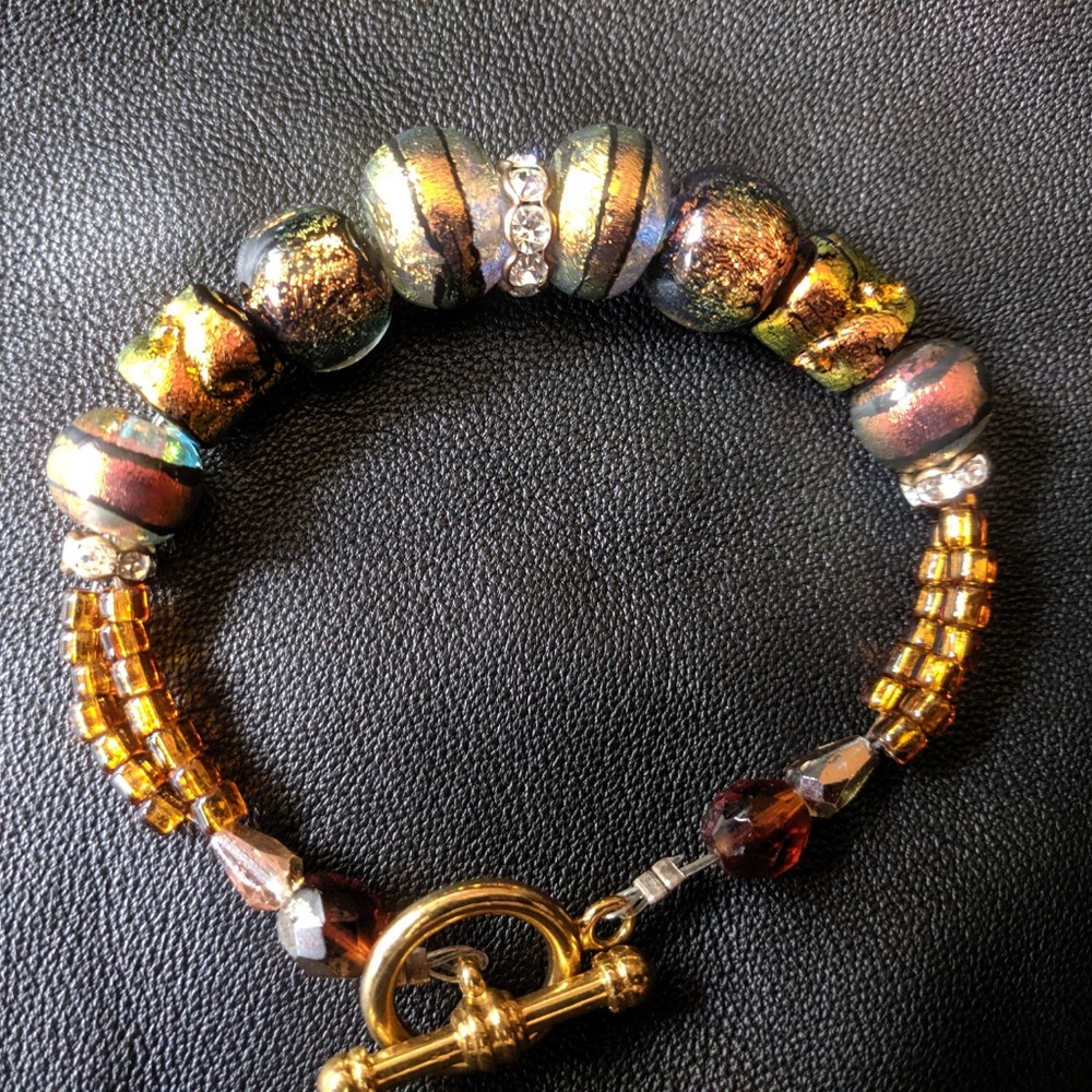 Bracelet Moreno Glass Lamp-made Beads